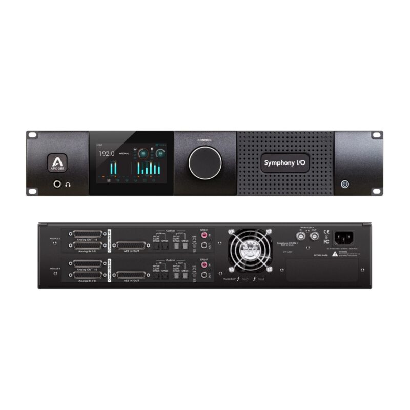 Apogee_Symphony_Mk_II_Dual_8x8_-_16_Mic-Line_In_x_16_Line_Out_Thunderbolt_3_Audio_Interface_4_x_DB25_Dual_AES_SPDIF-ADAT-SMUX_Optical_and_SPDIF_Coax_Atmos_Ready_-_4_Front_Rear