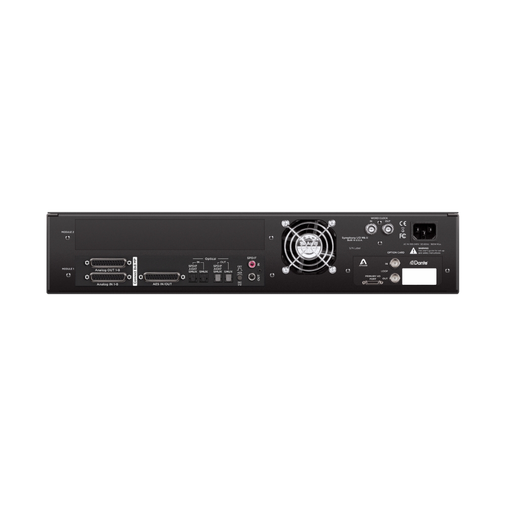 Apogee_Electronics_Symphony_Mk_II_8x8_PTHD_Plus_-_8_Mic-Line_In_x_8_Line_Out_Pro_Tools_HD_Plus_Audio_Interface_with_2_x_DB25_AES_SPDIF-ADAT-SMUX_Optical_and_SPDIF_Coax_-_3_Rear