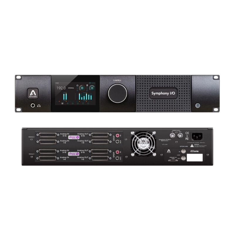 Apogee_Electronics_Symphony_Mk_II_Dual_16x16_PTHD_Plus_-_32_Line_In_x_32_Line_Out_Pro_Tools_HD_Audio_Interface_with_8_x_DB25_and_2_x_SPDIF_Coax_Atmos_Ready_-_4_Front_Rear