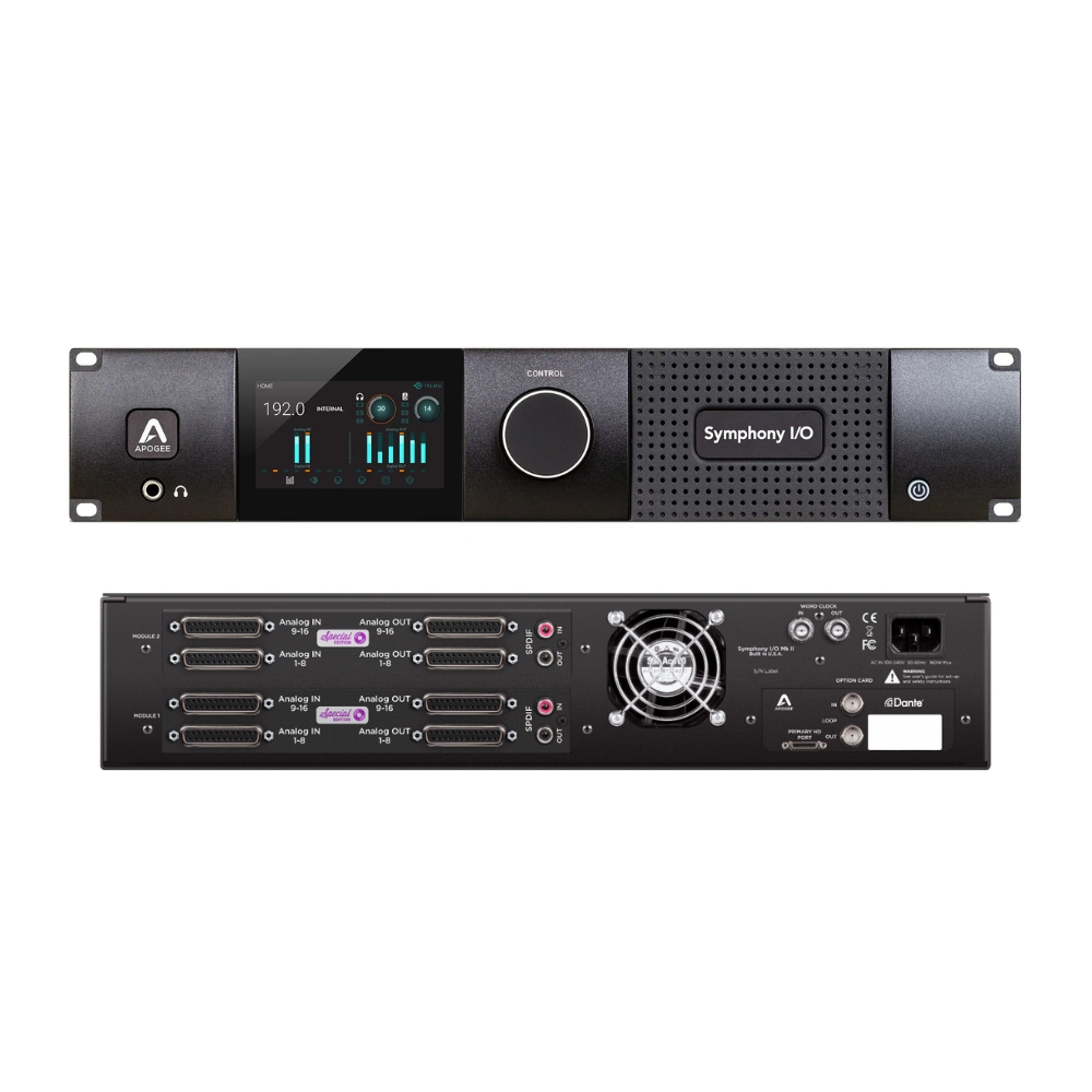 Apogee_Electronics_Symphony_Mk_II_Dual_16x16_PTHD_Plus_-_32_Line_In_x_32_Line_Out_Pro_Tools_HD_Audio_Interface_with_8_x_DB25_and_2_x_SPDIF_Coax_Atmos_Ready_-_4_Front_Rear
