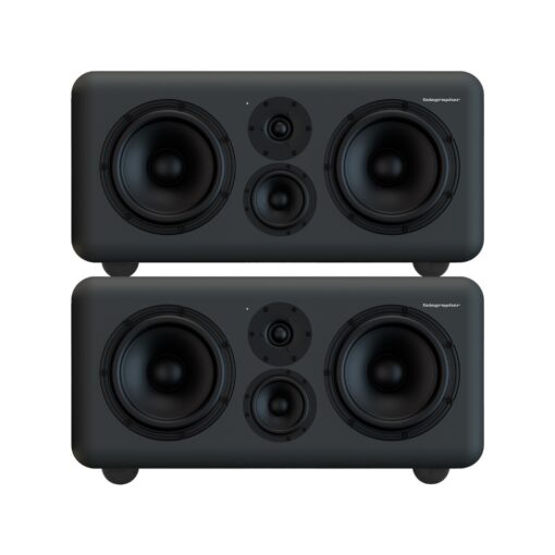 Telegrapher_GORILLA-S_-_Active_Analog_3-Way_Midfield_Studio_Monitor_-_Telegrapher_Gray_Pair_-_1_Front_Stacked