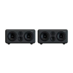 Telegrapher_GORILLA-S_-_Active_Analog_3-Way_Midfield_Studio_Monitor_-_Telegrapher_Gray_Pair_-_2_Front_Side_by_Side