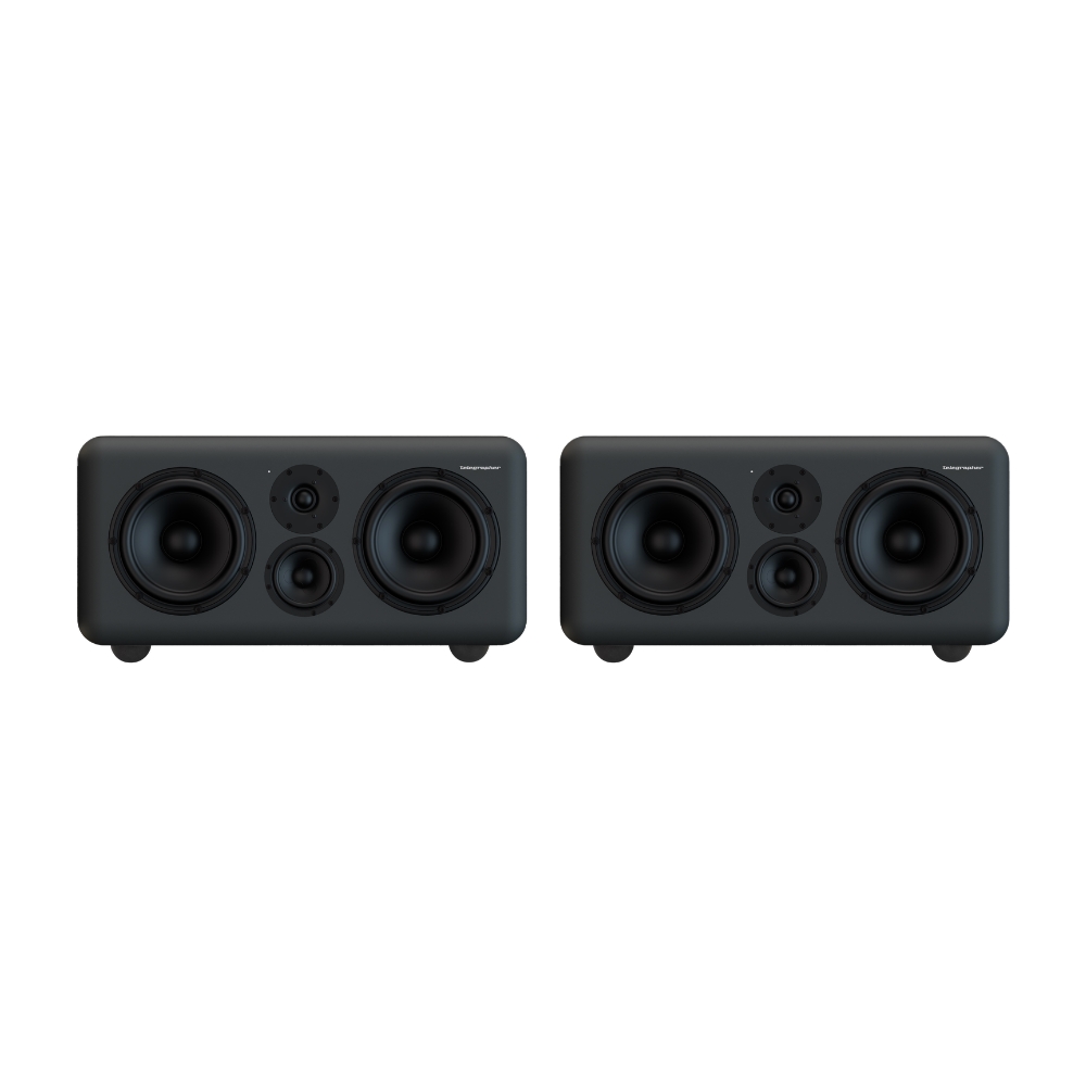 Telegrapher_GORILLA-S_-_Active_Analog_3-Way_Midfield_Studio_Monitor_-_Telegrapher_Gray_Pair_-_2_Front_Side_by_Side