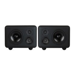 Telegrapher_GORILLA_-_Active_Analog_3-Way_Midfield_Studio_Monitor_-_Crow_Black_Pair_-_1_Front