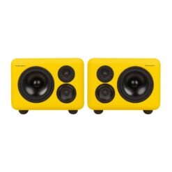 Telegrapher_GORILLA_-_Active_Analog_3-Way_Midfield_Studio_Monitor_-_Menton_Yellow_Pair_-_1_Front