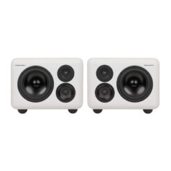 Telegrapher_GORILLA_-_Active_Analog_3-Way_Midfield_Studio_Monitor_-_Trooper_White_Pair_-_1_Front