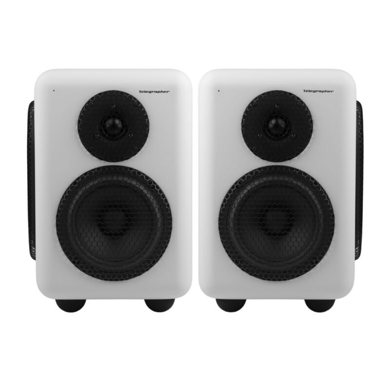 Telegrapher_RACCOON_-_6-inch-Active_Analog_2-Way_Nearfield_Studio_Monitor_-_Trooper_White_Pair_-_1_Front