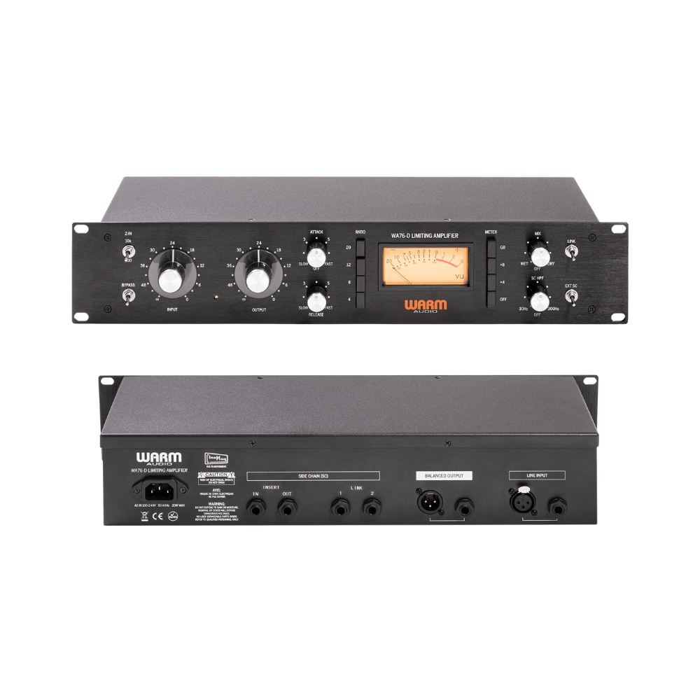 Warm_Audio_WA76-D_-_Single-Channel_Clean_Gain_Discrete_FET_Compressor_-_2_Front_and_Rear