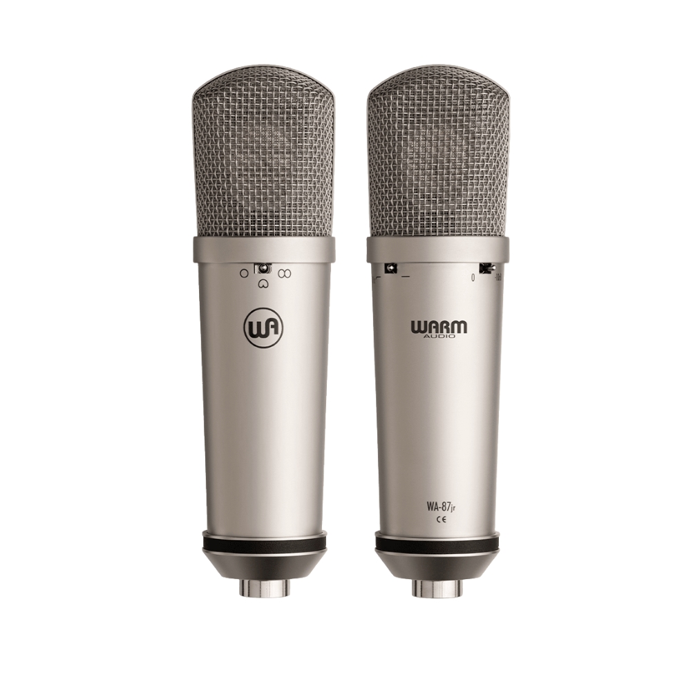 Warm_Audio_WA87JR_-_Large_Diaphragm_FET_Transformerless-Condenser_Microphone_Nickel_-_2_Front_and_Rear